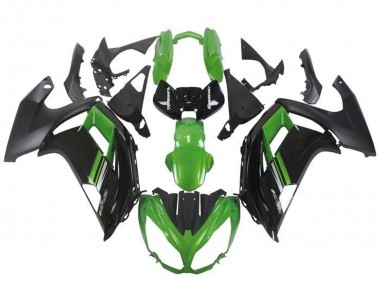 Kawasaki Ninja ER6F Motorrad Verkleidung 2012-2014 - Grun Schwarz