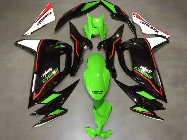 Kawasaki Ninja 650 EX650 Motorrad Verkleidung 2020-2026 - Grun Rot Schwarz Weiss