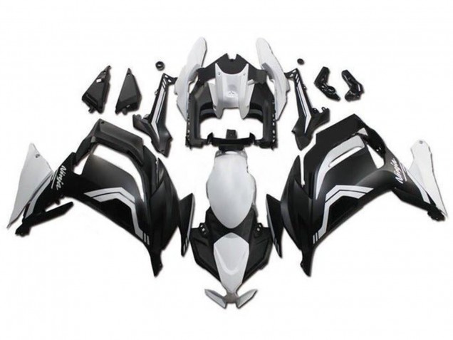 Kawasaki Ninja 650 EX650 Motorrad Verkleidung 2020-2026 - Weiss Matt Schwarz