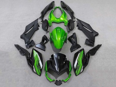 Kawasaki Z400 Motorrad Verkleidung 2018-2024 - Grun Weiss Schwarz
