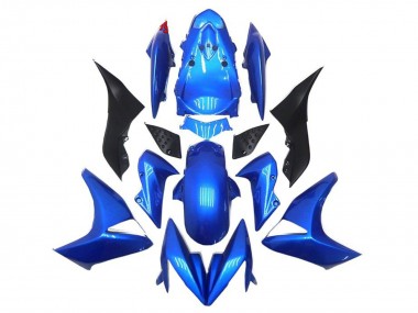 Kawasaki Z1000 Motorrad Verkleidung 2007-2009 - Blau Schwarz