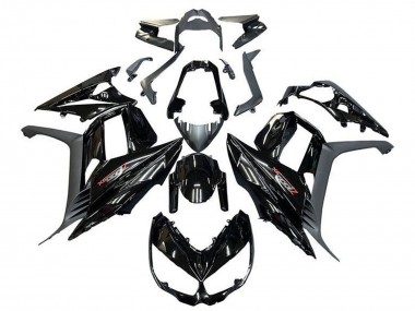 Kawasaki Z1000SX Motorrad Verkleidung 2010-2016 - Glanzendes Schwarz