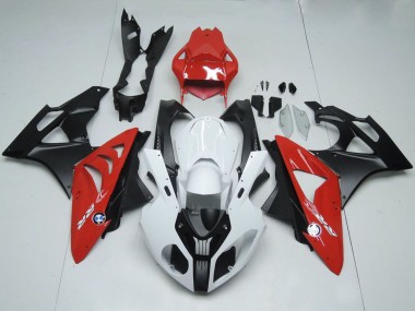 BMW S1000RR Motorrad Verkleidung 2009-2014 - Weiss Rot Matt Schwarz
