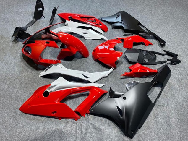 BMW S1000RR Motorrad Verkleidung 2017-2018 - Rot Weiss Matt Schwarz