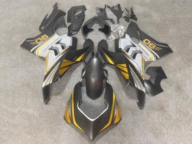 Ducati Panigale V4 V4S Motorrad Verkleidung 2020-2021 - Weiss Gold Matt Schwarz