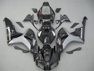 Honda CBR1000RR Motorrad Verkleidung 2006-2007 - Silber Glanzendes Schwarz