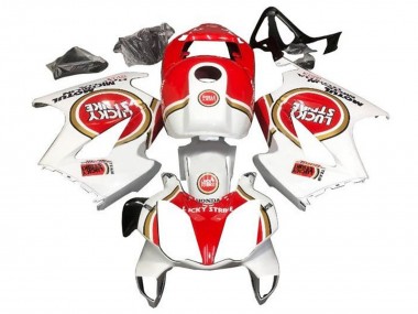 Honda VFR 800 Motorrad Verkleidung 2002-2013 - Weiss Rot Lucky Strike