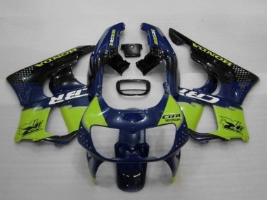 Honda CBR900RR 893 Motorrad Verkleidung 1994-1995 - Blau Grun Glanzendes Schwarz