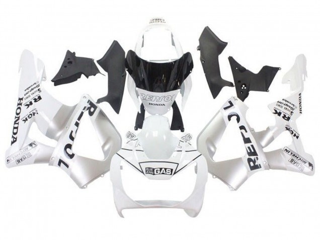 Honda CBR900RR 929 Motorrad Verkleidung 2000-2001 - Weiss Silber Repsol