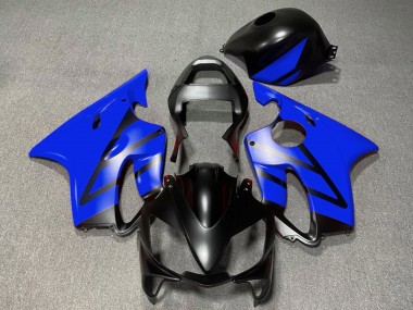 Honda CBR600 F4i Motorrad Verkleidung 2001-2003 - Blau Matt Schwarz