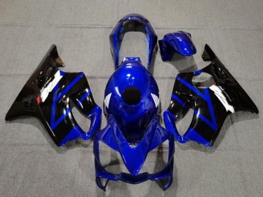 Honda CBR600 F4i Motorrad Verkleidung 2004-2007 - Blau Glanzendes Schwarz