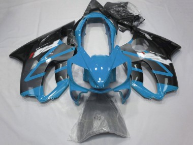 Honda CBR600 F4i Motorrad Verkleidung 2004-2007 - Hellblau Grau Glanzendes Schwarz