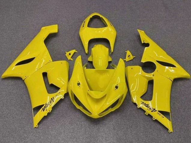 Kawasaki ZX6R Motorrad Verkleidung 2005-2006 - Gelb