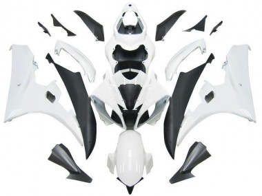Yamaha YZF R6 Motorrad Verkleidung 2006-2007 - Weiss Matt Schwarz