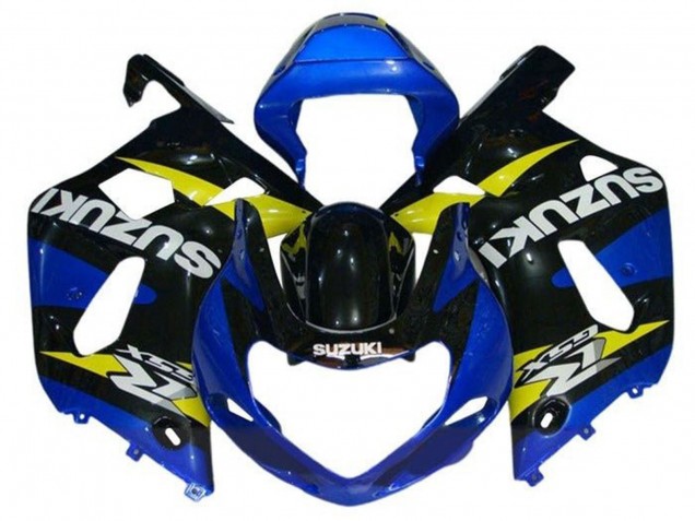 Suzuki GSXR1000 Motorrad Verkleidung 2000-2002 - Blau Gelb Schwarz