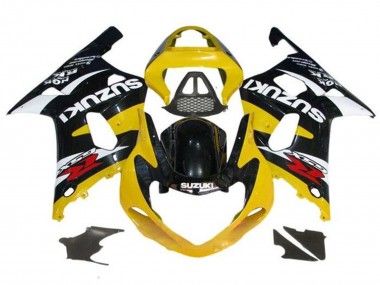 Suzuki GSXR1000 Motorrad Verkleidung 2000-2002 - Gelb Glanzendes Schwarz Weiss Rot