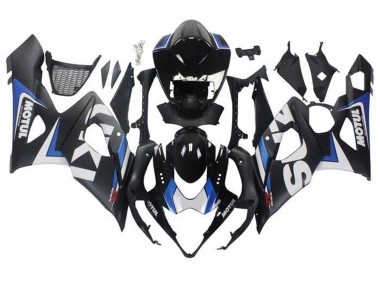 Suzuki GSXR 1000 Motorrad Verkleidung 2005-2006 - Matt Schwarz Blau Weiss