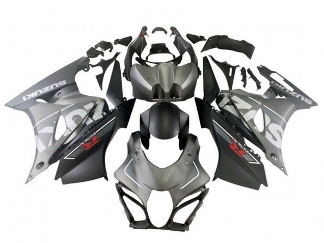Suzuki GSXR1000 Motorrad Verkleidung 2017-2024 - Matt Silber Matt Schwarz