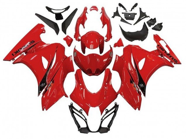 Suzuki GSXR1000 Motorrad Verkleidung 2017-2024 - Rot Schwarz