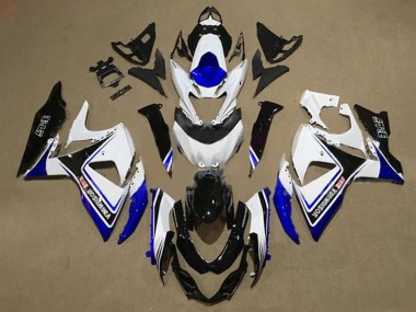 Suzuki GSXR 1000 Motorrad Verkleidung 2009-2016 - Weiss Blau Schwarz Yoshimura
