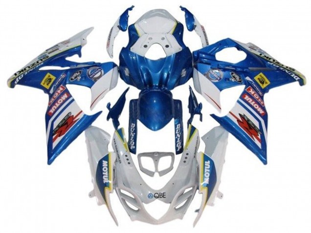 Suzuki GSXR 1000 Motorrad Verkleidung 2009-2016 - Weiss Blau Rot Gelb