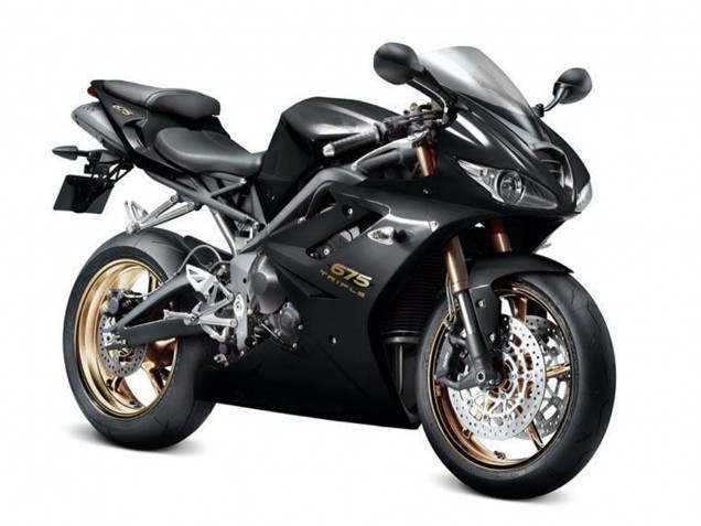 Triumph Daytona 675 Triple Motorrad Verkleidung 2006-2008 - Glanzendes Schwarz