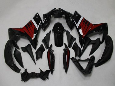 Yamaha FZ6R Motorrad Verkleidung 2009-2015 - Schwarz Rot Weiss