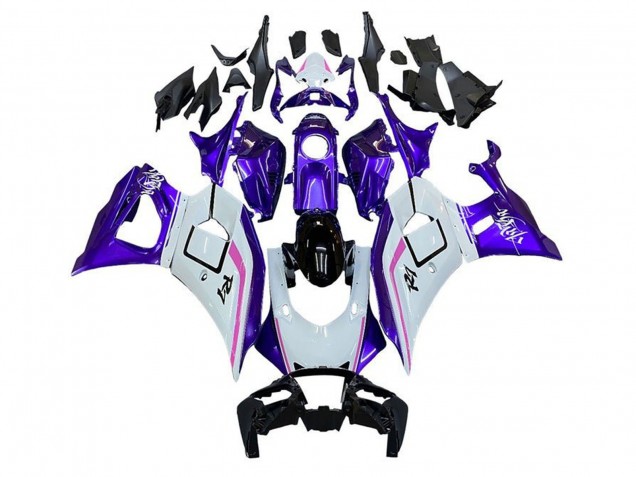 Yamaha YZF R7 Motorrad Verkleidung 2021-2024 - Weiss Lila Rosa