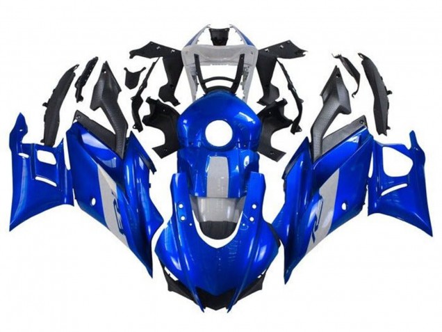 Yamaha YZF R3/R25 Motorrad Verkleidung 2019-2021 - Blau Grau Schwarz