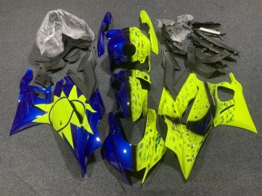 Yamaha YZF R3/R25 Motorrad Verkleidung 2022-2024 - Gelb Blau
