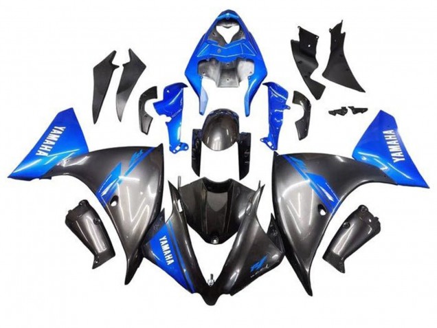 Yamaha YZF 1000 R1 Motorrad Verkleidung 2009-2011 - Blau Grau Schwarz