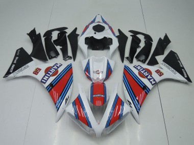 Yamaha YZF 1000 R1 Motorrad Verkleidung 2012-2014 - Weiss Rot Blau Schwarz Martini