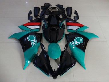Yamaha YZF 1000 R1 Motorrad Verkleidung 2012-2014 - Glanzendes Schwarz Grun Weiss Rot