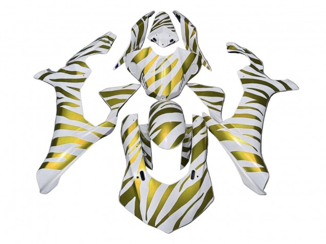 Yamaha YZF 1000 R1 Motorrad Verkleidung 2020-2025 - Weiss Gold Zebra