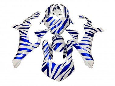 Yamaha YZF 1000 R1 Motorrad Verkleidung 2020-2025 - Weiss Blau Zebra