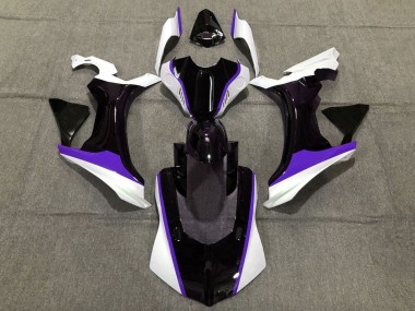 Yamaha YZF 1000 R1 Motorrad Verkleidung 2020-2025 - Weiss Lila Glanzendes Schwarz