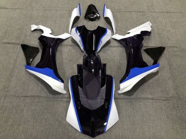 Yamaha YZF 1000 R1 Motorrad Verkleidung 2020-2025 - Weiss Blau Glanzendes Schwarz