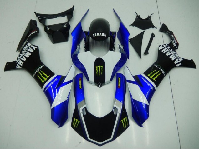 Yamaha YZF 1000 R1 Motorrad Verkleidung 2020-2025 - Blau Weiss Schwarz Grun Monster