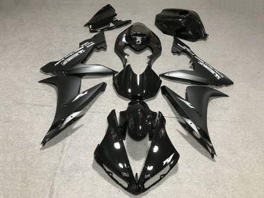 Yamaha YZF 1000 R1 Motorrad Verkleidung 2004-2006 - Glanzendes Schwarz Matt Schwarz