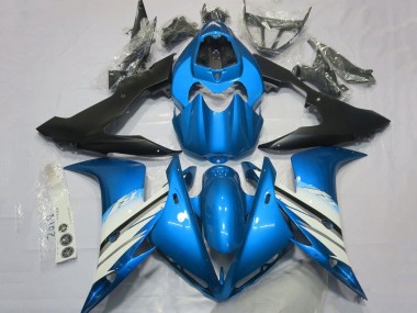 Yamaha YZF 1000 R1 Motorrad Verkleidung 2004-2006 - Hellblau Weiss Matt Schwarz