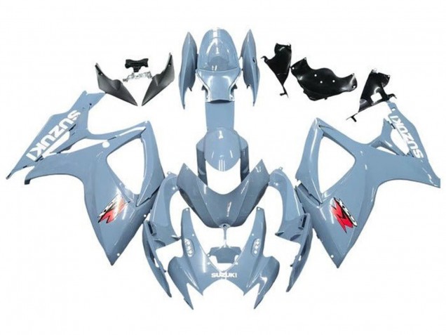 Suzuki GSXR 600 / GSXR 750 Motorrad Verkleidung 2006-2007 - Blau Grau Weiss Rot