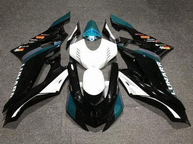 Yamaha YZF R6 Motorrad Verkleidung 2017-2025 - Weiss Blau Grun Blau Glanzendes Schwarz