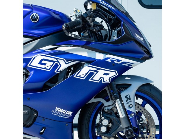 Yamaha YZF R6 Motorrad Verkleidung 2017-2025 - Blau Silber GYTR