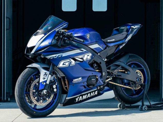 Yamaha YZF R6 Motorrad Verkleidung 2017-2025 - Blau Silber GYTR
