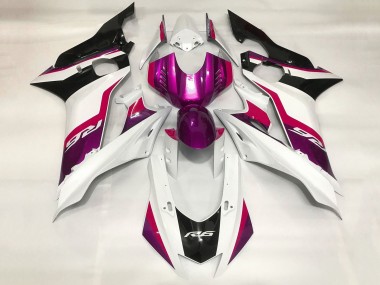 Yamaha YZF R6 Motorrad Verkleidung 2017-2025 - Weiss Rot Lila Schwarz