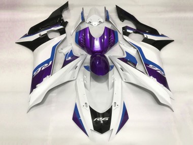Yamaha YZF R6 Motorrad Verkleidung 2017-2025 - Weiss Blau Lila Schwarz