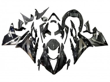 Triumph Daytona 675 Triple Motorrad Verkleidung 2013-2016 - Silber Glanzendes Schwarz