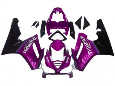 Triumph Daytona 675 Triple Motorrad Verkleidung 2009-2012 - Lila Glanzendes Schwarz