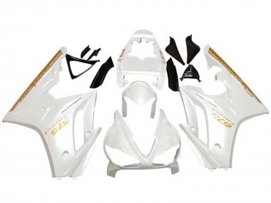 Triumph Daytona 675 Triple Motorrad Verkleidung 2009-2012 - Weiss Gold