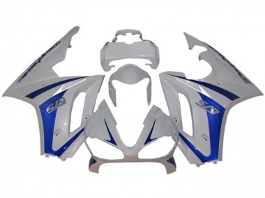 Triumph Daytona 675 Triple Motorrad Verkleidung 2009-2012 - Weiss Blau